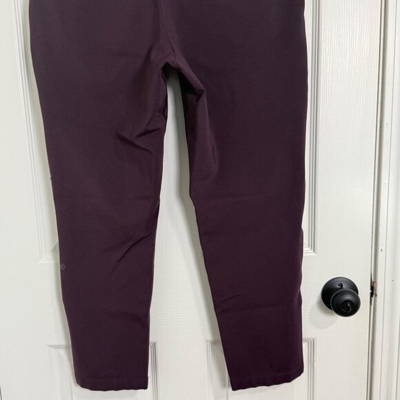 Lululemon Trousers Womens 12 Purple Go City Trek Mid Rise Ponte Stretch Travel - Picture 6 of 15